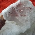 Белая летняя туника из шитья