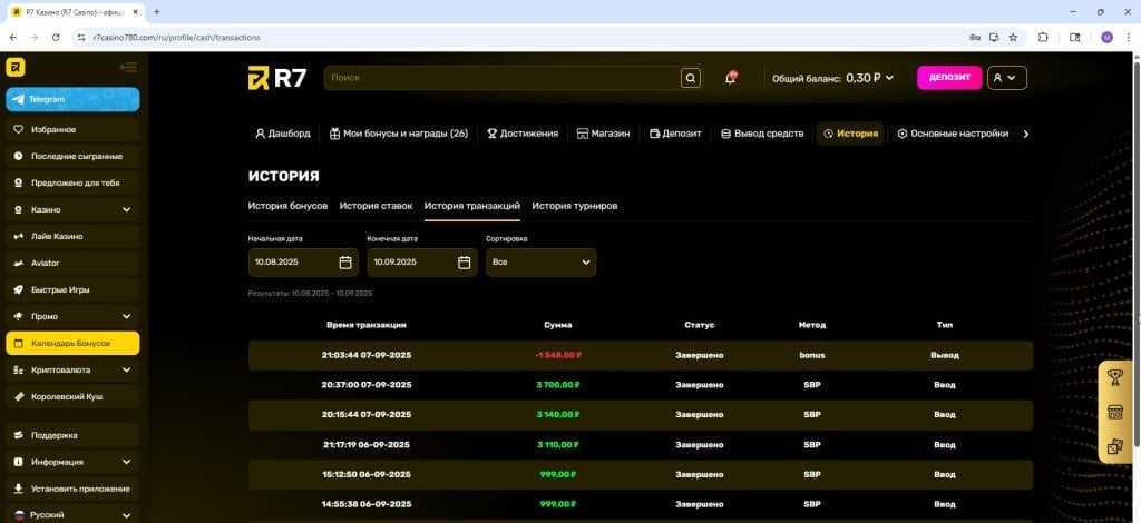 R7 Casino - R7 Casino - Фальшивые слоты, Скрипты SCAM.