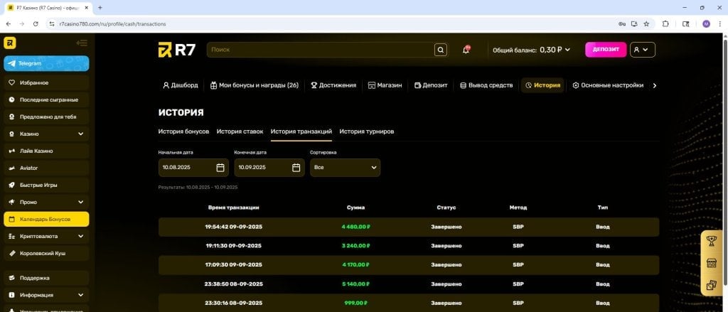 R7 Casino - R7 Casino - Фальшивые слоты, Скрипты SCAM.