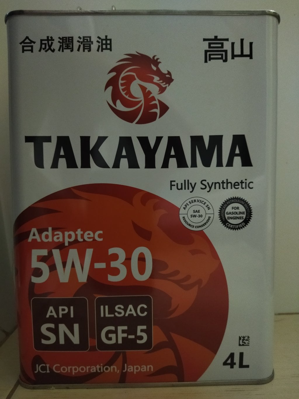 Моторное масло Такаяма - TAKAYAMA 5W30 ILSAC GF-5 .