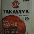 Отзыв о Моторное масло Такаяма: TAKAYAMA 5W30 ILSAC GF-5 .