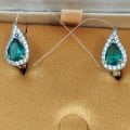 Красивые серебряные серьги